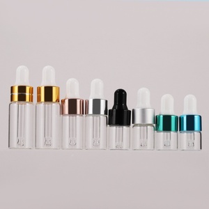 Mini Small Oil <strong>Bottle</strong> <strong>1</strong> <strong>ml</strong> <strong>2</strong> <strong>ml</strong> 3 <strong>ml</strong> 5 <strong>ml</strong> Amber Glass <strong>Bottle</strong> with <strong>Dropper</strong> - Product Image 1