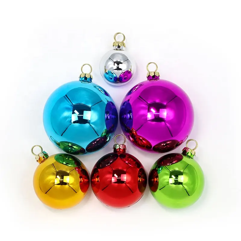 Bolas grandes decorativas de Navidad, bolas de Navidad baratas, diseño personalizado de dibujo por sublimación