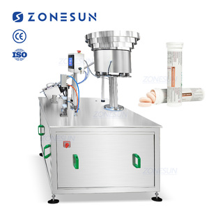 ZONESUN ZS-PFTM1半自动泡腾片维生素c管计数灌装封盖机 - Product Image 1