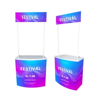 便携式促进表展示架PVC促销广告表计数器贸易展展位 - Product Image 1