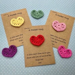 Damai crochet עבודת יד סרוג פרח לב סגנון חתונה כרטיס ברכה-פיצוץ ידידותי לסביבה כרטיס ברכה לימוד יום מתנה