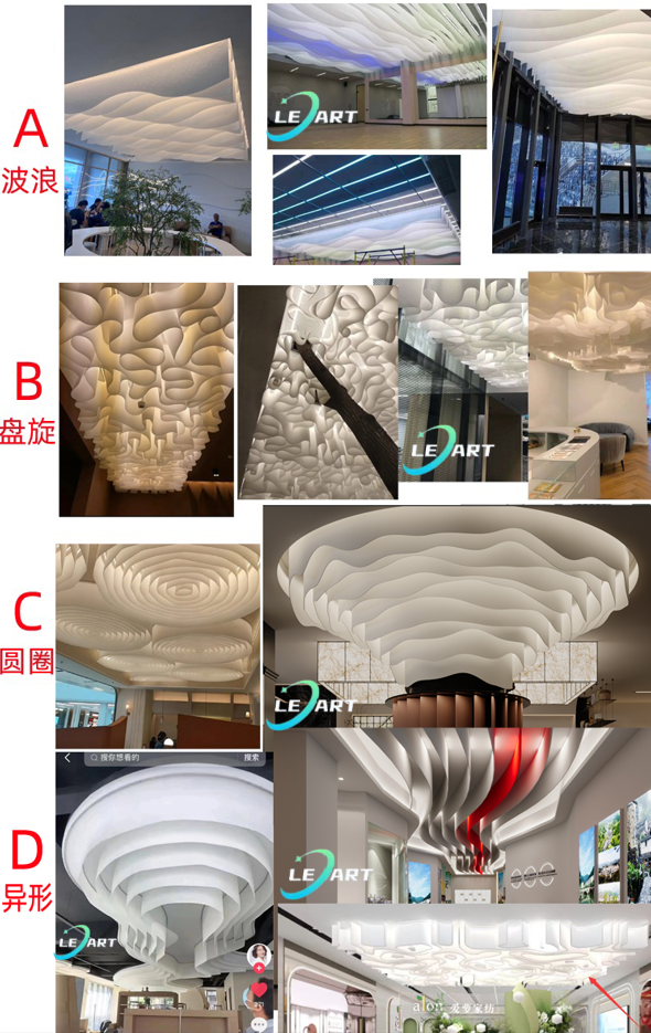 Design del soffitto in carta