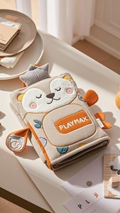 New Early Math Concepts Fabric <strong>Book</strong> for Kids Soft Educational Cloth Activity Toy Bright Colorful Designs - Product Image 2