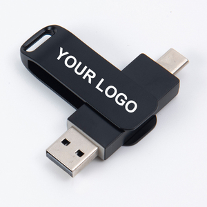 2 en 1 Metal Promoción Regalo Logo Stick Alta velocidad 512GB 2TB 1TB 4GB U Disco Memoria Usb personalizado Tipo C Pendrive Flash Drive