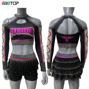 Tek durak Cheerleding üniforma ve uygulama kızlar Cheer rekabet için özel amigo formaları giymek - Product Image 4