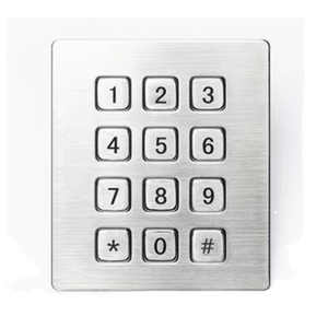 Tastiera in acciaio inossidabile 304 con protocollo rs232 con tastiera in metallo a matrice 3x4 impermeabile ip65 per distributore automatico - Product Image 1