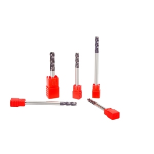ECLカスタマイズ4フルートCNCフライスカッターツールHRC 55 ° HRC60 ° 鋼とステンレス鋼用炭化タングステンコーナー半径 - Product Image 5