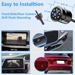Two <strong>Installation</strong> 18.5mm Backup Camera Universal IP68 Waterproof Front/Rear View <strong>Reverse</strong> Back up Camera for Cars Truck SUV Rv Van - Product Image 6