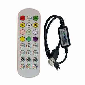 24 tasti Dimmer DC 5V WS2812B RGBIC LED controller USB 12-24V 2811 controllo APP Dreamcolor LED striscia Bluetooth Controller Led USB - Product Image 4
