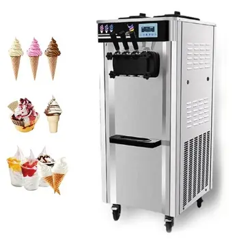 Vente en gros d'usine de comptoir machine à servir molle comptoir yaourt glacé chocolat cerise pour sorbetière