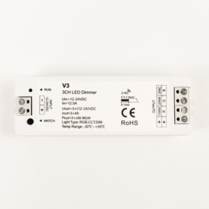 Dc12-24V V3 Vp светодиодный Pwm диммер Rgbw Rgb контроллер 12/16A 24V 12V R8 RT9 4 зоны 2,4G Rf для 3/4Ch Светодиодная лента - Product Image 3