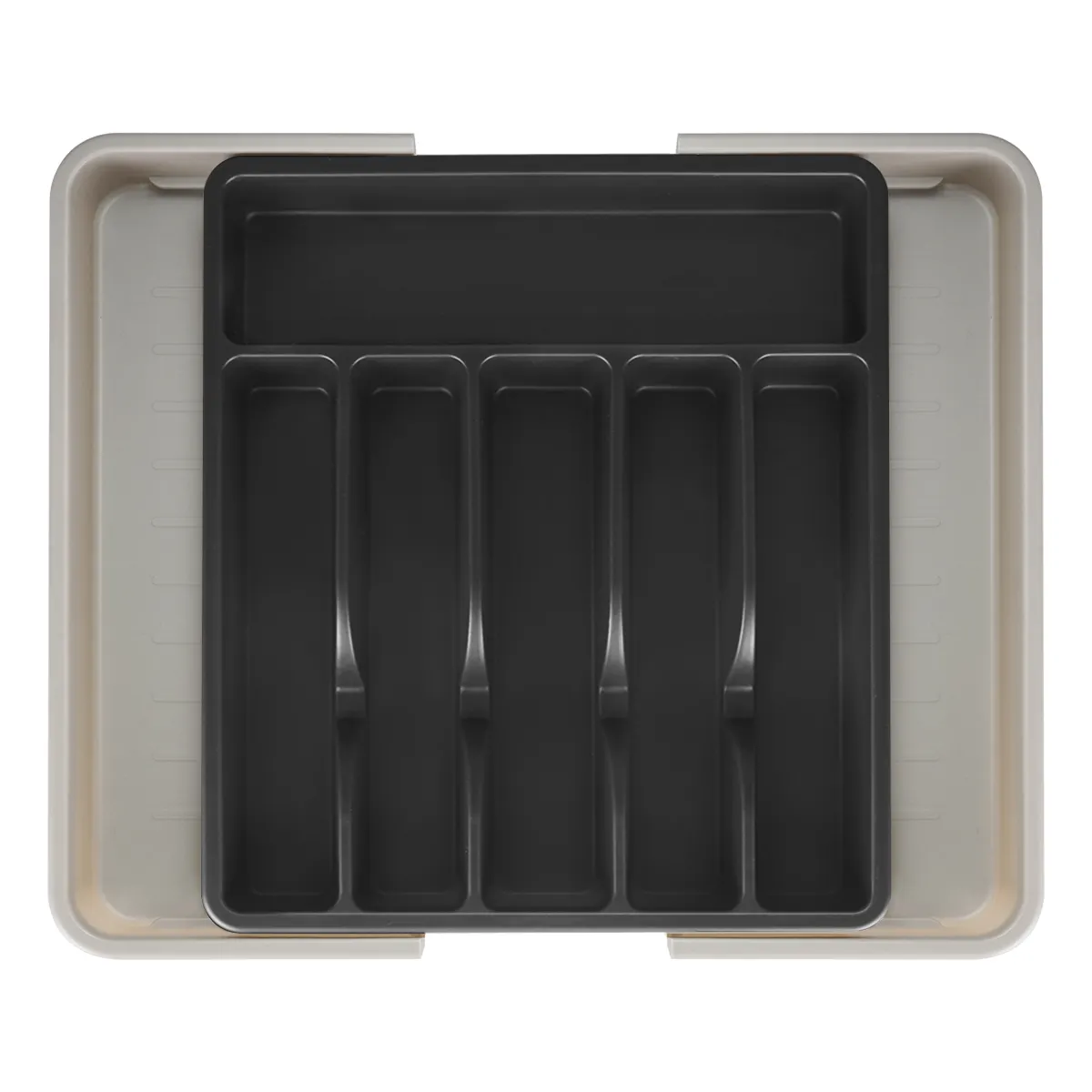Strapazzate posate portacenere utensili da cucina divisori per cassetti PP organizzatore per cassetti espandibile Organizer posate da cucina Organizer
