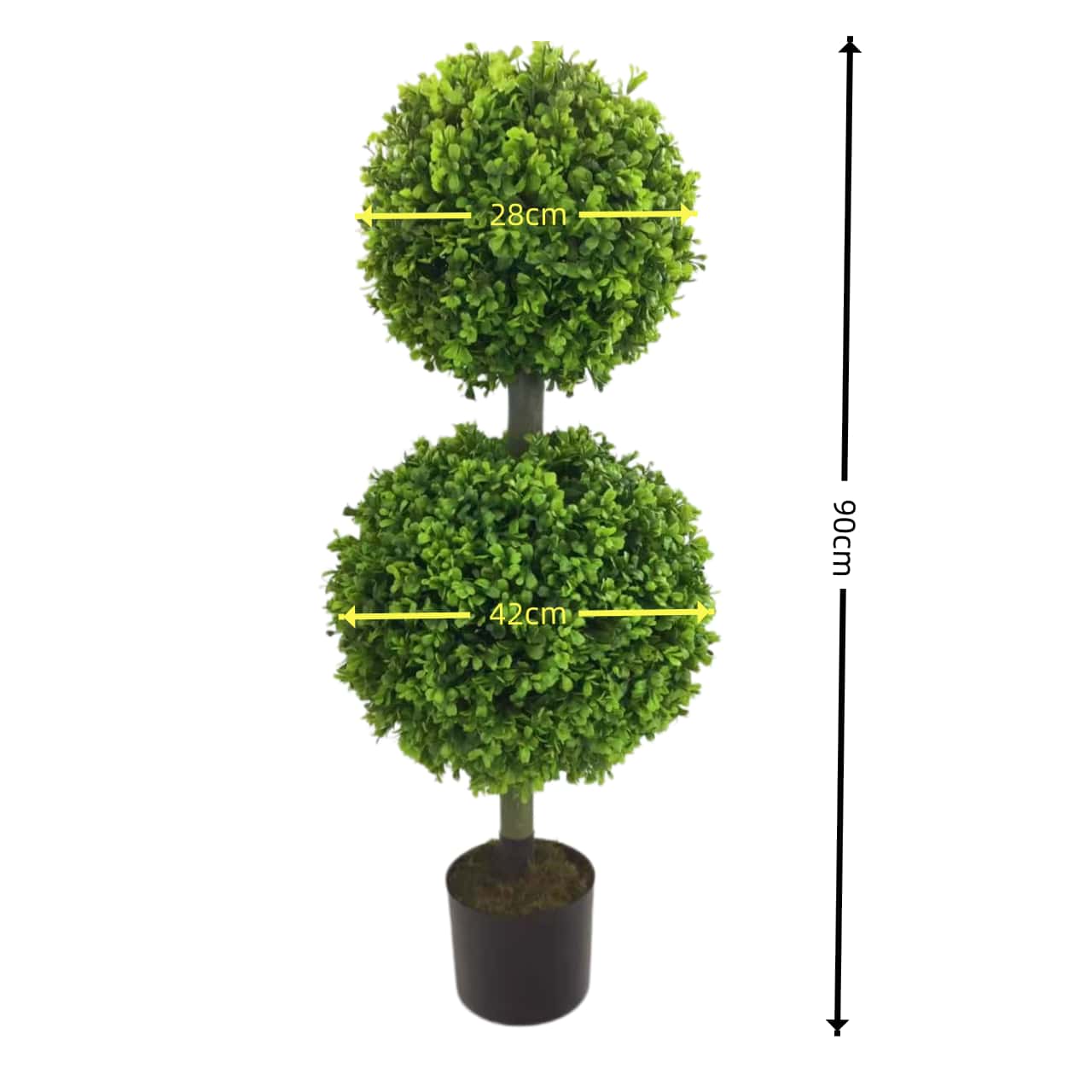 Plante en pot à 3 fourchettes, feuille de Milan