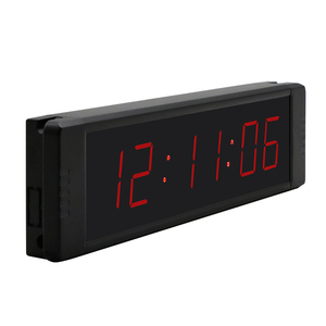 LOGO personalizzato Display rosso LED HH:MM:SS 12/24 ore da scrivania orologio da parete cronometro conto alla rovescia conto alla rovescia Timer digitale con telecomando - Product Image 3