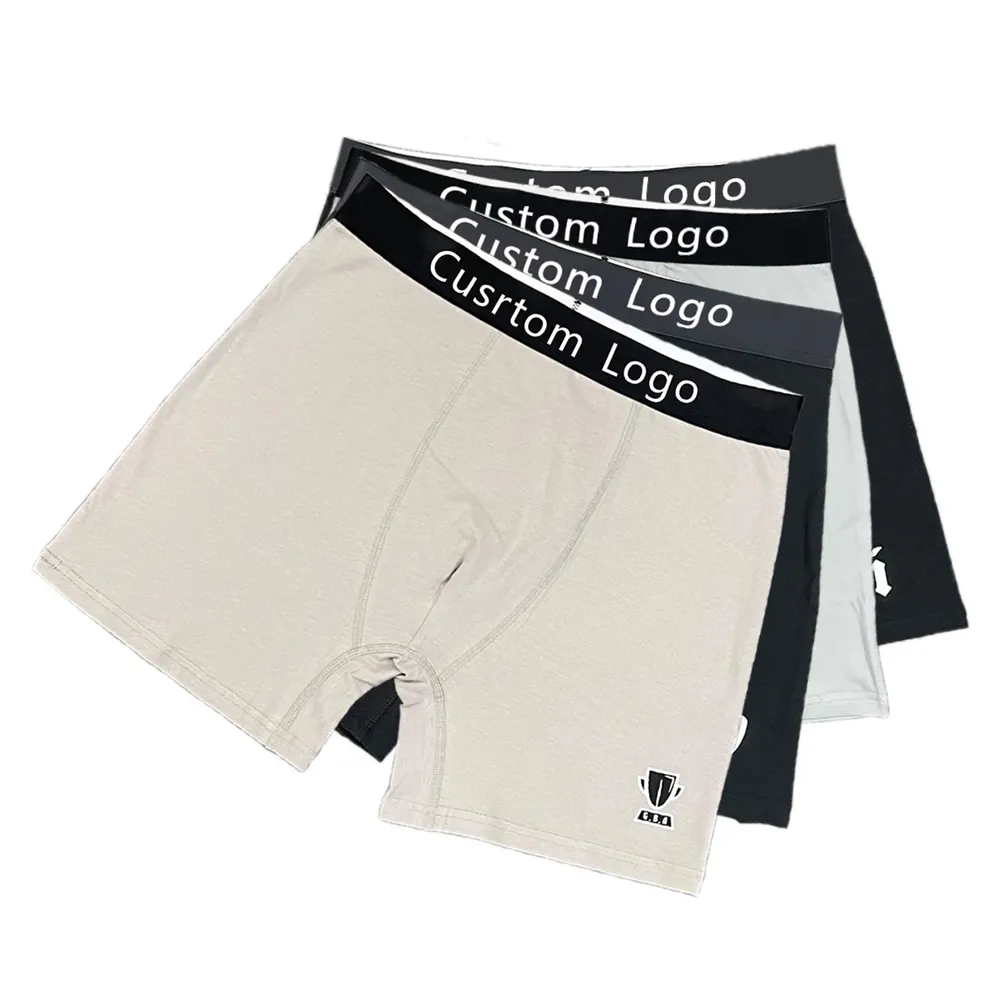 Usine Logo Personnalisé 2024 Top Style Desgin En Gros Boxer Briefs Offre Spéciale Confortable Coton Hommes Sous-Vêtements