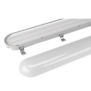ไฟ LED Tri-proof 18W 36W 50W พร้อมเซนเซอร์และแบตเตอรี่ฉุกเฉินที่สวิตช์3CCT 120lm สำหรับใช้ในคลังสินค้า - Product Image 1
