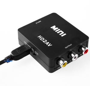 Convertidor HD a AV/RCA/CVBS, componente HD a AV, entrada rca, salida compatible con NTSC y PAL