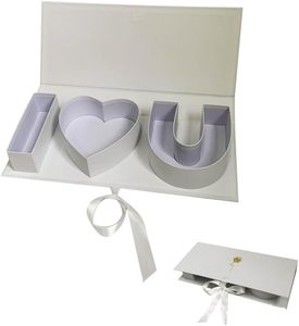 愛の<span class=keywords><strong>U</strong></span>文字型の空のフラワーボックス花の包装段ボール箱バレンタインデー誕生日母の日