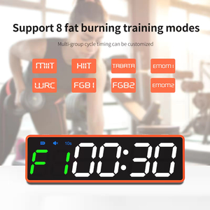 ACCT özel renk Logo Mini LED Tabata Fitness spor zamanlayıcı 1-Digit geri sayım dijital aralığı spor egzersiz mutfak zamanlayıcı - Product Image 4