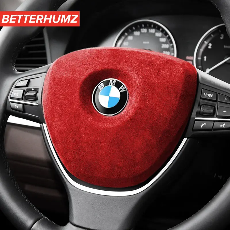 Betterhumz Alcantara Wrap coprivolante adesivo cornice interna per BMW F10 F18 5GT F05 F01 accessori auto serie 7