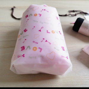 自定义徽标磨砂pe塑料网兜最小起订量100pcs - Product Image 6