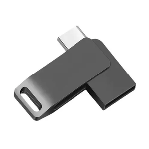 Mini-USB-Schlüssel 2-in-1-Funktion Typ C-Anschluss Schwenkbares OTG-Flash-Laufwerk 1GB 2GB 4GB Speicher Niedriger Preis für PC-Kompatibilität USB-Speicher