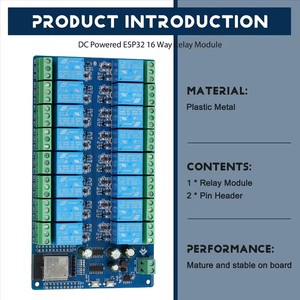 16チャンネルリレーモジュールDC5-12V電源ESP32開発委員会ESP32-WROOM二次開発モジュール - Product Image 5