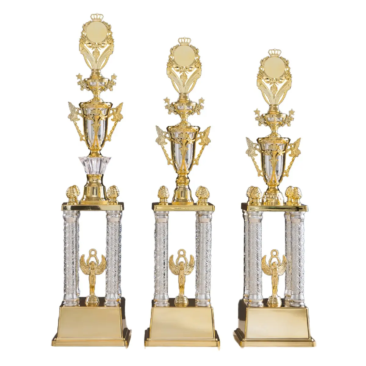 Coppa trofeo di plastica di grandi dimensioni di alta qualità per sport, prestazioni di talento, canto, danza, Cheerleading, laurea