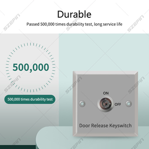12V interruttore di uscita di emergenza a pulsante con chiave ripristinabile Max. 3A corrente di accesso alla porta - Product Image 5