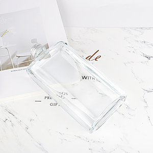 200ml 350ml 480ml Flat square Shape Glass <strong>Bottle</strong> and Metal Aluminum Cap - Product Image 5