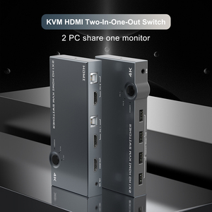 Rocketek <strong>KVM</strong> Splitter 2 USB in <strong>1</strong> 4 USB <strong>Output</strong> <strong>Kvm</strong> Switcher