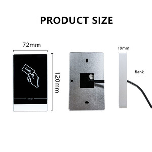 Lettore di controllo accessi IP68 impermeabile di prossimità 13.56Mhz 125Khz ID Card Reader Wiegand 26 Bit Output Connect Controller - Product Image 3