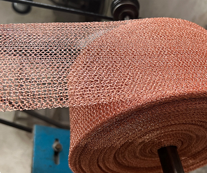 Weave Brass/Red Copper Metal Knitted Mesh for Gas-Liquid <strong>Filter</strong> <strong>Demister</strong> to Prevent Snails From Crawling