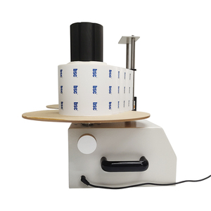 Rebobinadora de etiquetas BSC R150, carrete a carrete, rebobinadora de pegatinas, núcleo estable, rebobinadora automática de rollos de pegatinas con contador