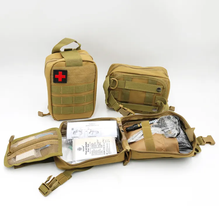 Kit de sobrevivência kit de combate ao ar livre kit de primeiros socorros mochila tática