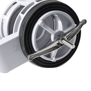 Válvula cisterna de válvula de descarga de inodoro ABS con botón pulsador único cromado con función de descarga - Product Image 3