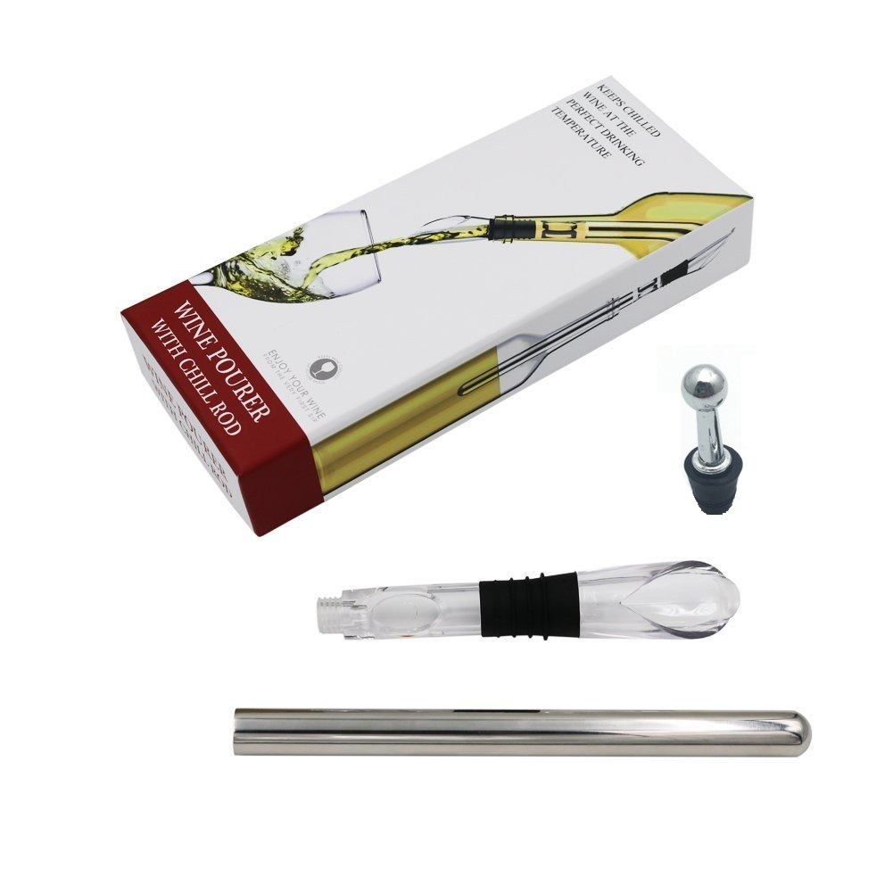 Silver Gift box paper wine stopper