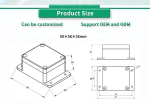 UBIS-63Y วัดมุมแบบ univo เซ็นเซอร์เอียงแบบดิจิตอลสามแกนอนาล็อกอนาล็อก RS485การเอียง - Product Image 4
