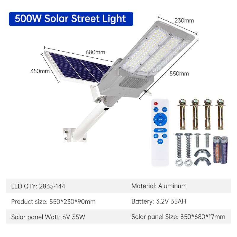 Potencia de la lámpara: 500 W.