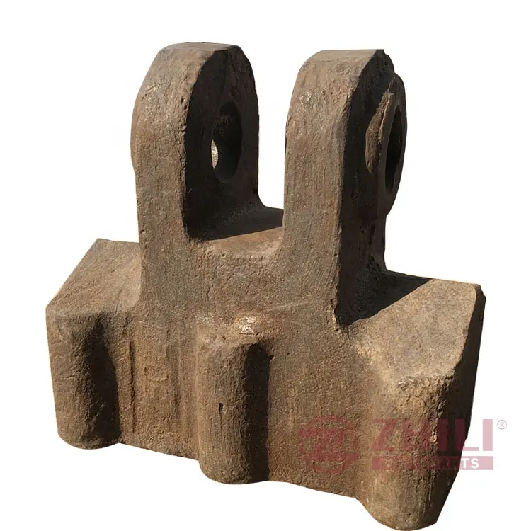 Stone crusher hammer head High Manganese insert alloy bars hammer Crusher Spare Parts durable limestone crusher hammerhead
