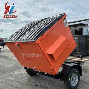 Carga frontal 8 Cubic Yard Dumpster con tapas y ruedas Contenedor de acero Contenedor de carga frontal - Product Image 4