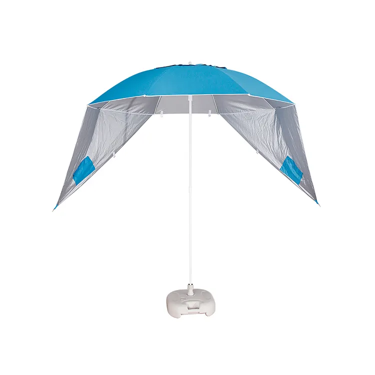Guarda-chuva de praia para verão, guarda-chuva vertical upf 50 + com abrigo do sol, personalizado, 220cm, 8k, à prova d'água, borda vertical, fácil de configurar, barraca de praia, crianças