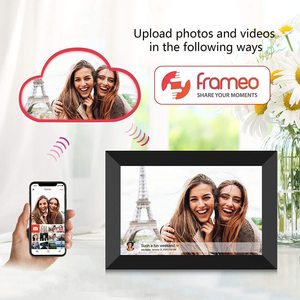 10.1 Inch Smart <strong>Digital</strong> <strong>Photo</strong> <strong>Frame</strong> <strong>with</strong> HD IPS Touch Screen Display WiFi <strong>Digital</strong> Picture <strong>Frame</strong> Featuring Clock <strong>Function</strong> - Product Image 2