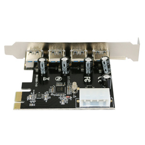 4-Port USB 3.0 PCI-E การ์ดขยาย PCI Express PCIE USB อะแดปเตอร์ฮับ3.0 4-พอร์ต USB 3 0 PCI E PCIe Express USB3.0เพิ่มในการ์ด - Product Image 4