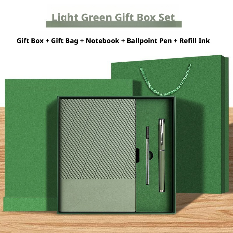 Light green + signature pen + gift box