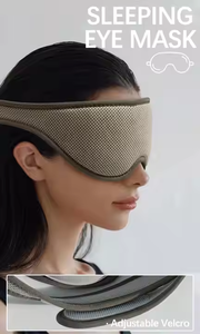 หน้ากากปิดตาปรับได้รูปตัวซีคัพ3D ปรับแต่งโลโก้ได้ - Product Image 4