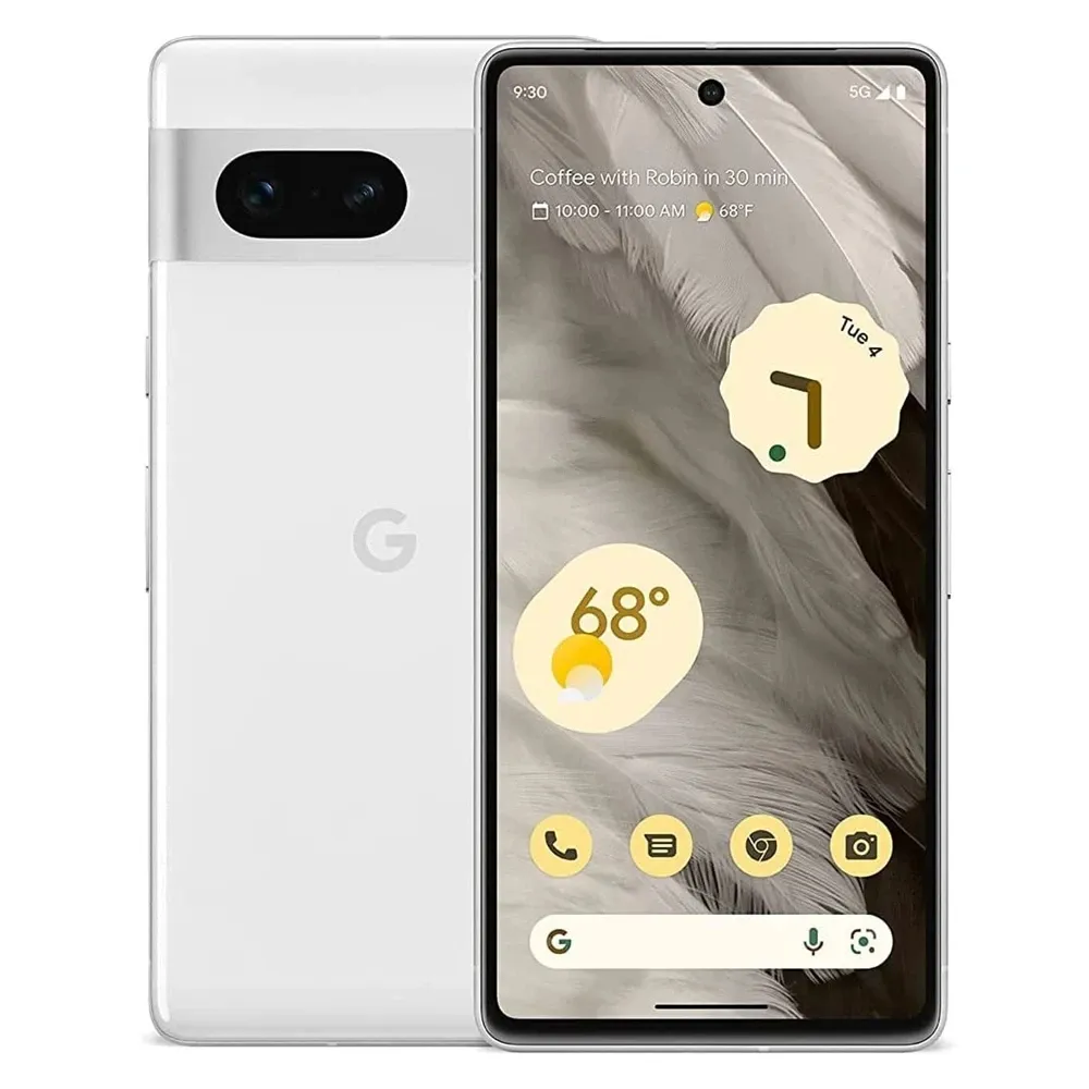 Pixel 7 128GB/256 ROM 5G Original entsperrtes Mobiltelefon 6,3 "Google Tensor G2 Octa Core 8GB RAM 50MP & 12MP NFC e-Sim