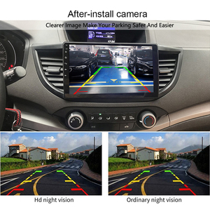 HD CCD cámara trasera de ángulo de 170 grados impermeable cámara de visión inversa de respaldo inverso para vehículos lente de plástico para estacionamiento - Product Image 2