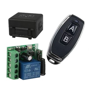 リレーレシーバー433 mhzワイヤレスリモコンスイッチDC 12V 10A 1CHガレージゲートモーターライトOFFトランスミッタ用カスタム - Product Image 1
