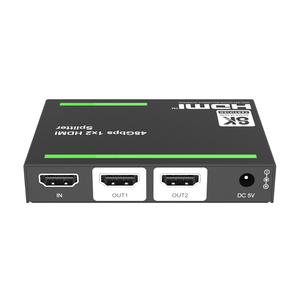 2 way <span class=keywords><strong>Splitter</strong></span> <span class=keywords><strong>HDMI</strong></span> 1x2 4K 8K EDID HDR suporte down-scaler